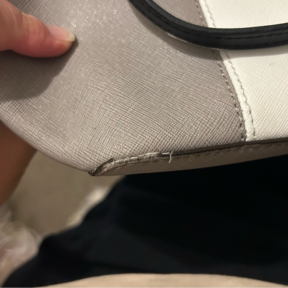 Michael Kors Gray and Cream Tote Bag - Picture 7 of 8